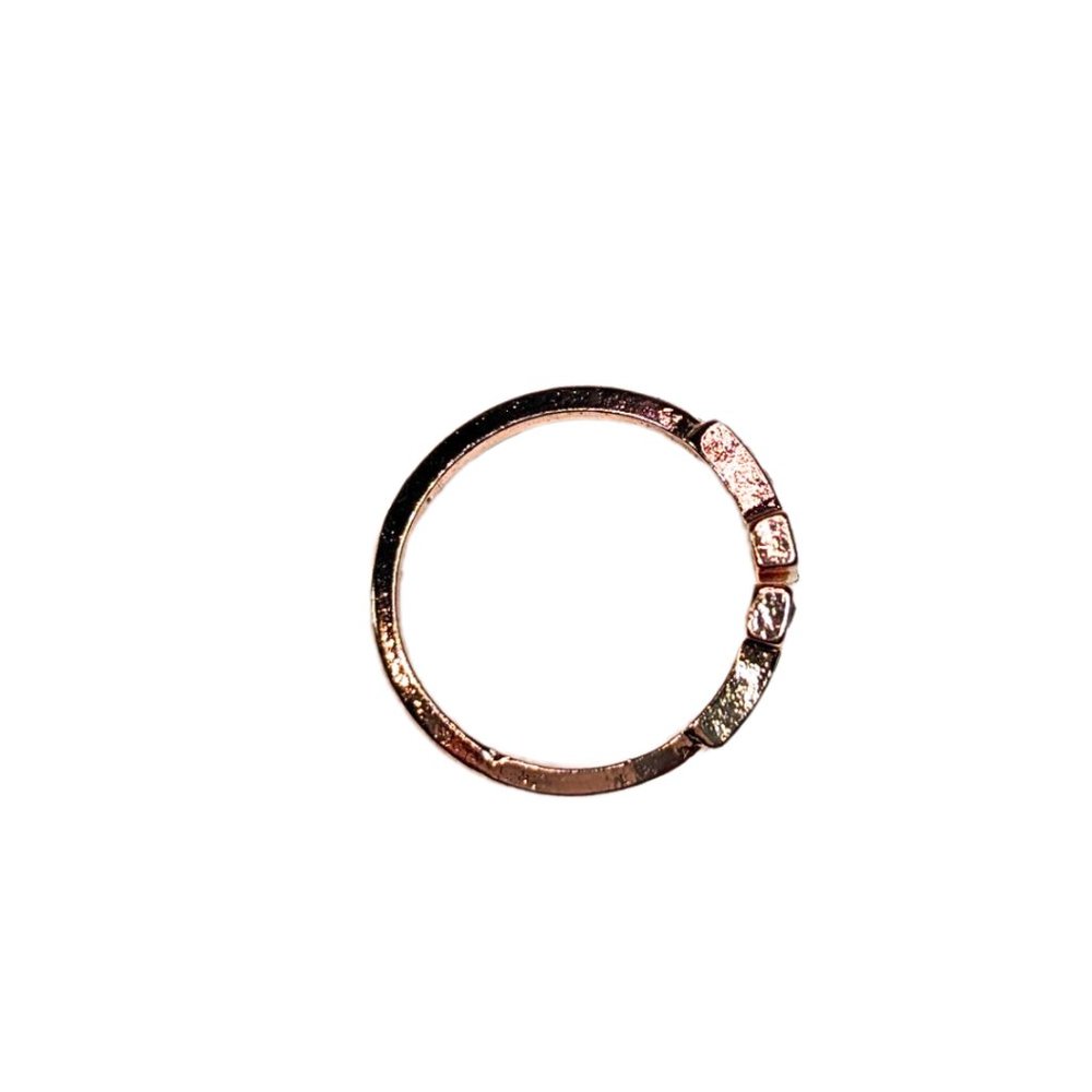 SOLD Adjustable Rose Gold-Tone Stackable 'T' Wire Ring - NWT - Picture 5 of 6
